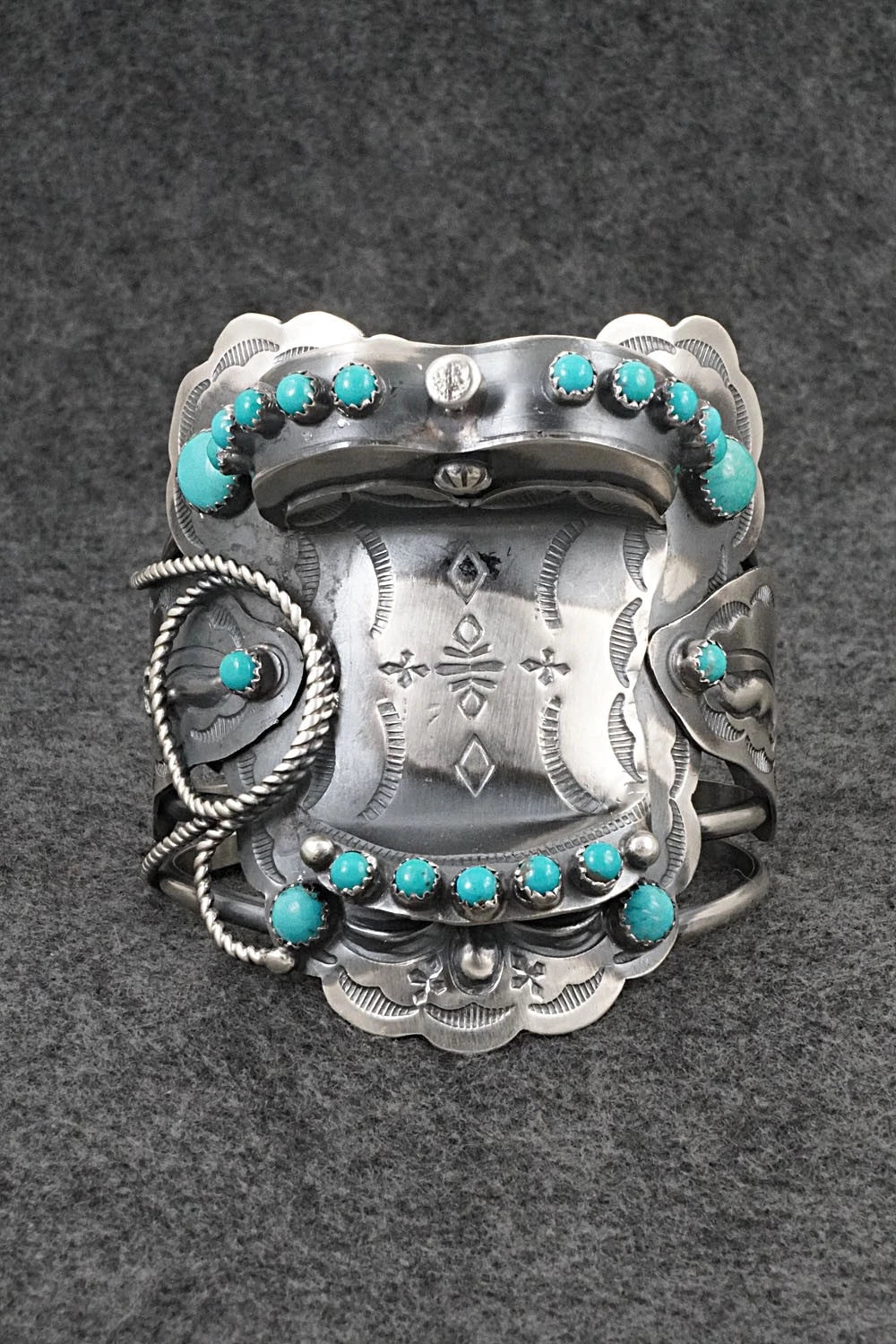 Turquoise & Sterling Silver Bracelet - Tim Yazzie