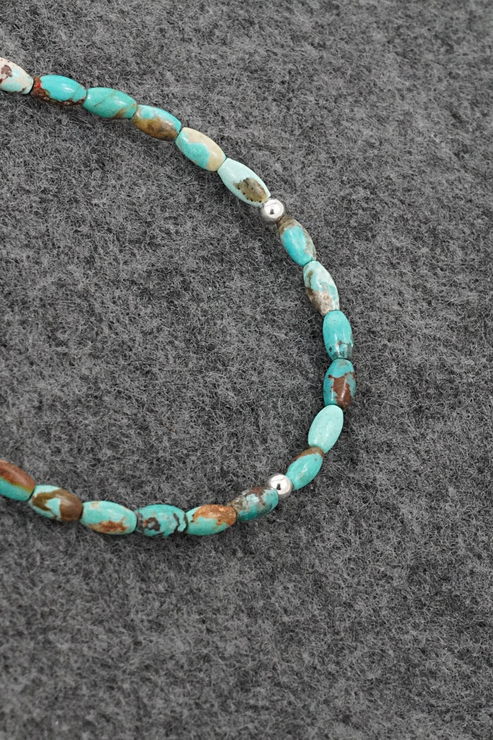 Turquoise & Sterling Silver Bracelet - Doreen Jake