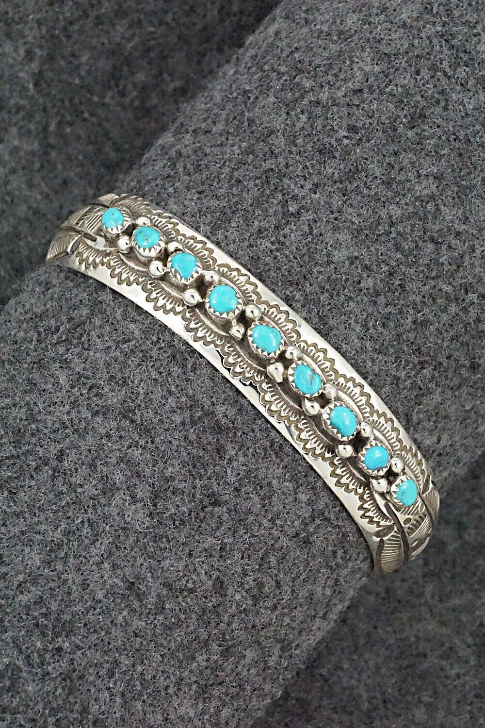 Turquoise & Sterling Silver Bracelet - Grace Silver