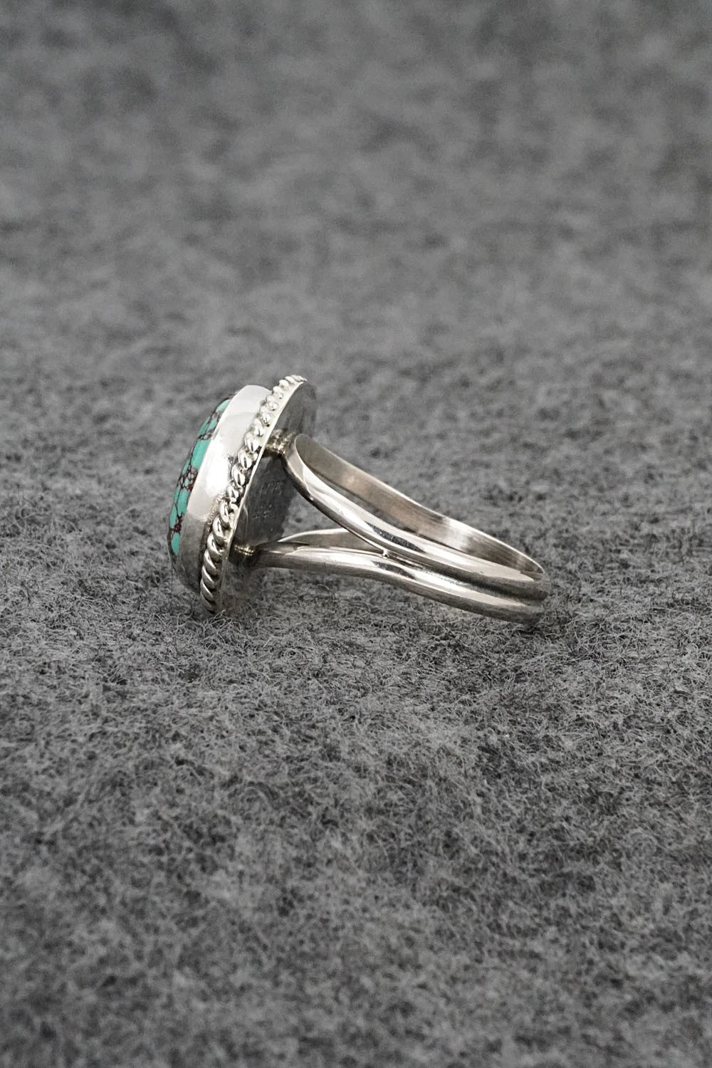 Turquoise & Sterling Silver Ring - Eugene Gruber - Size 6
