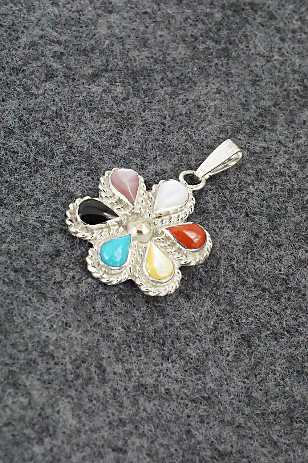 Multi-Stone & Sterling Silver Pendant - Gina Dosedo