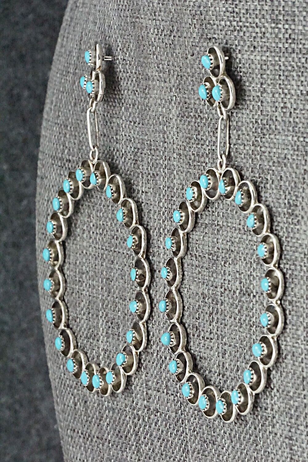 Turquoise & Sterling Silver Earrings - Ashley Laate
