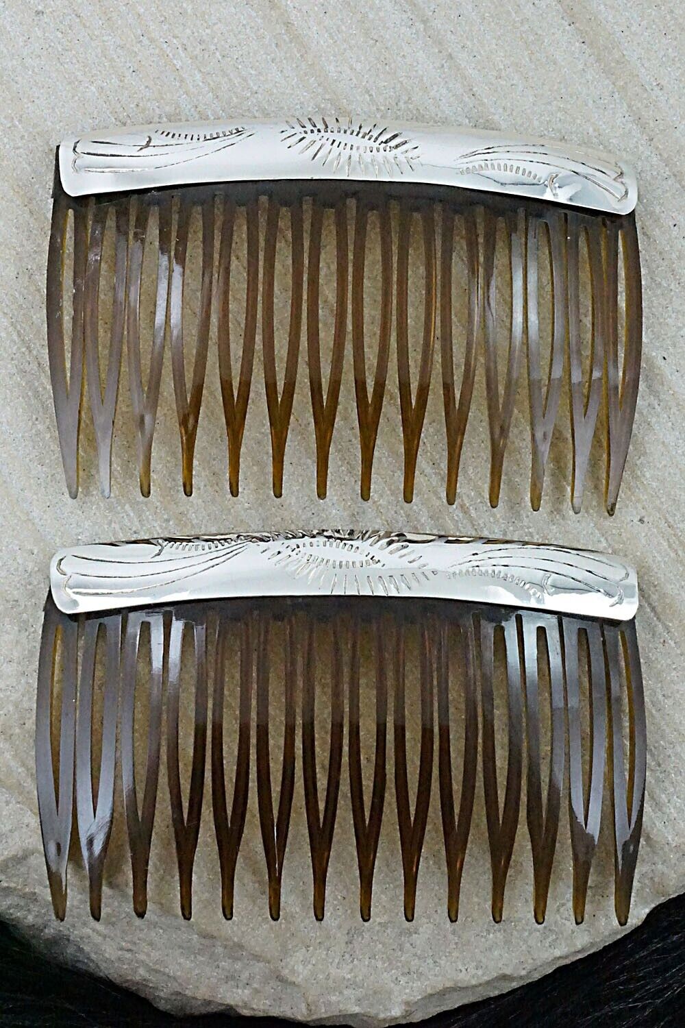 Sterling Silver Hair Combs - Randall Dalgai