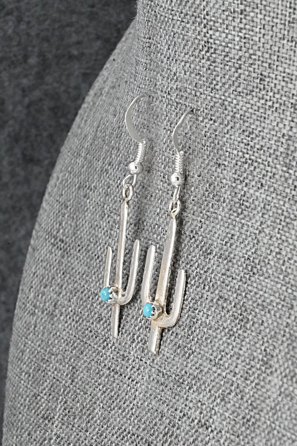 Turquoise & Sterling Silver Earrings - Lorraine Chee
