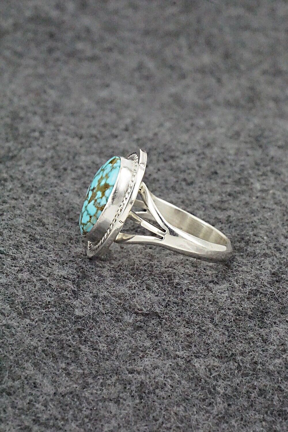 Turquoise & Sterling Silver Ring - Daniel Benally - Size 8