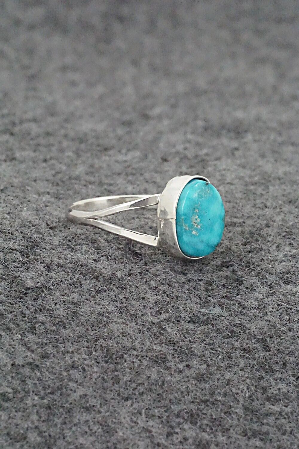 Turquoise & Sterling Silver Ring - Theresa Smith - Size 7.5