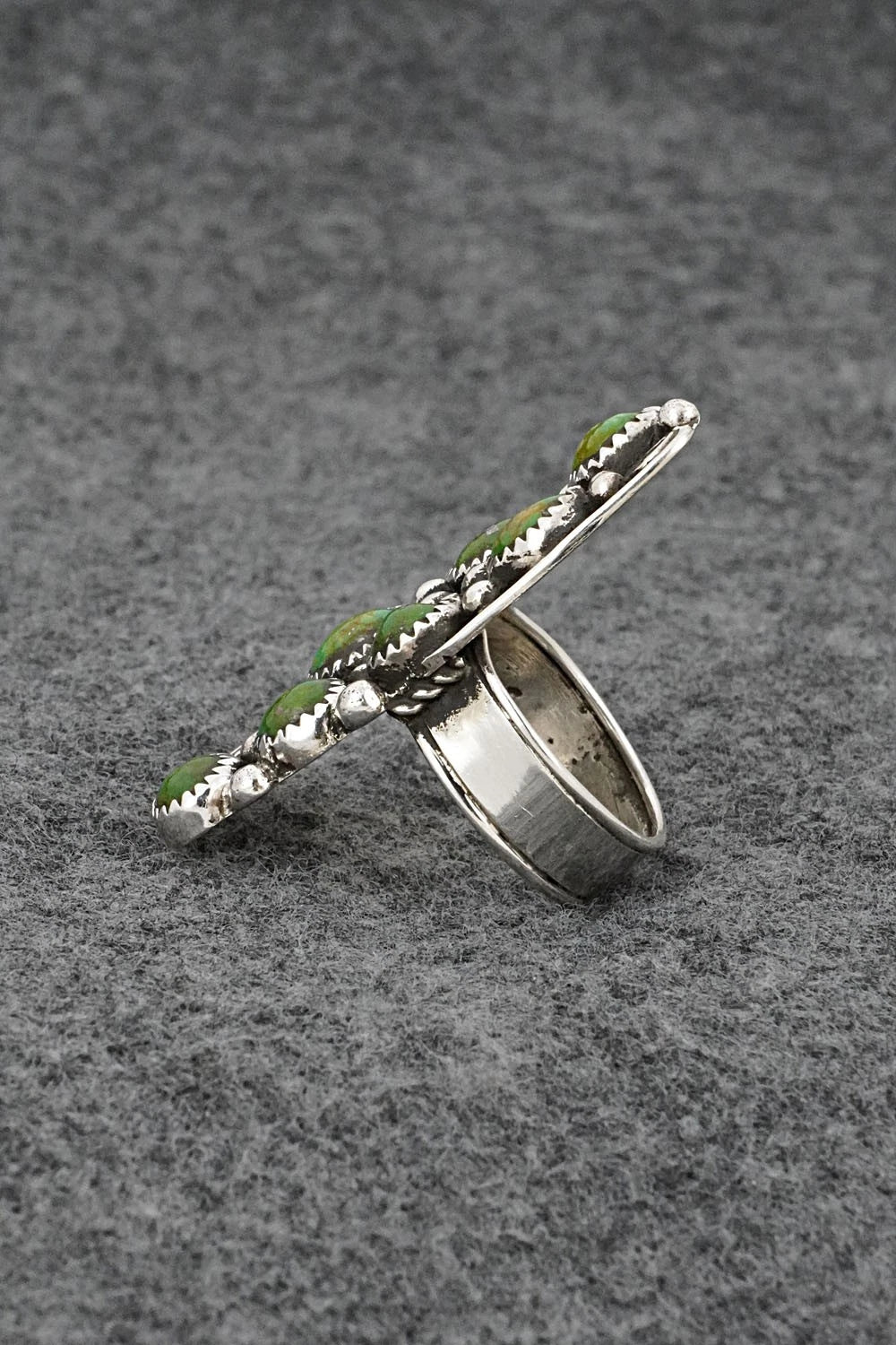 Turquoise & Sterling Silver Ring - Priscilla Reeder - Size 8