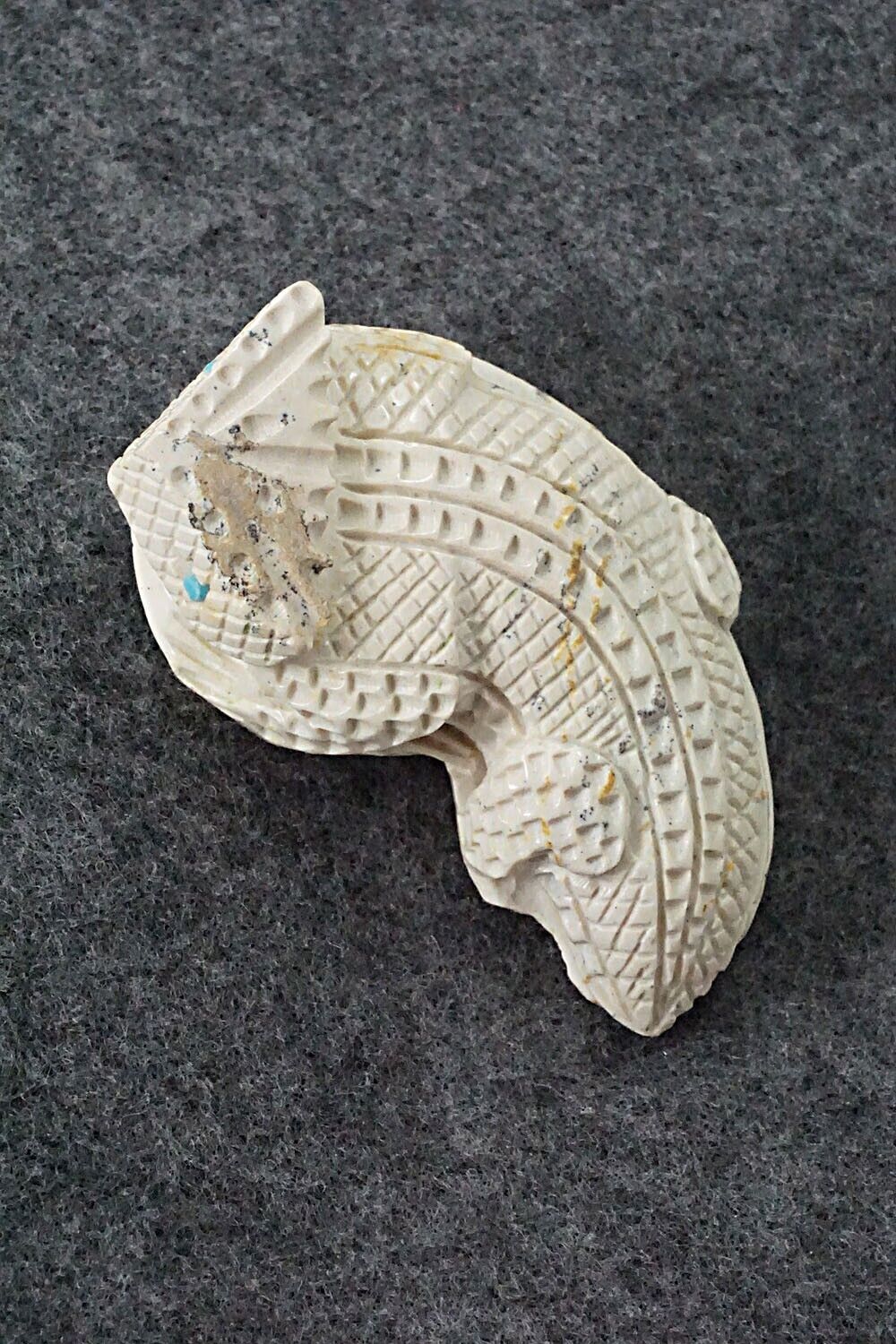 Horned Toad Zuni Fetish Carving - Jensen Charlie
