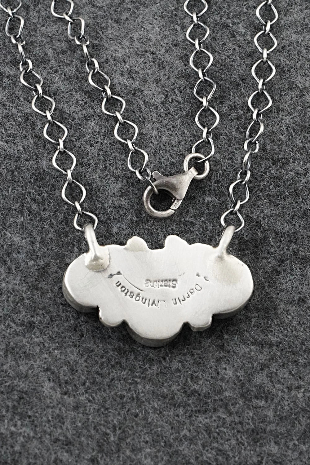 Turquoise & Sterling Silver Necklace - Darrin Livingston