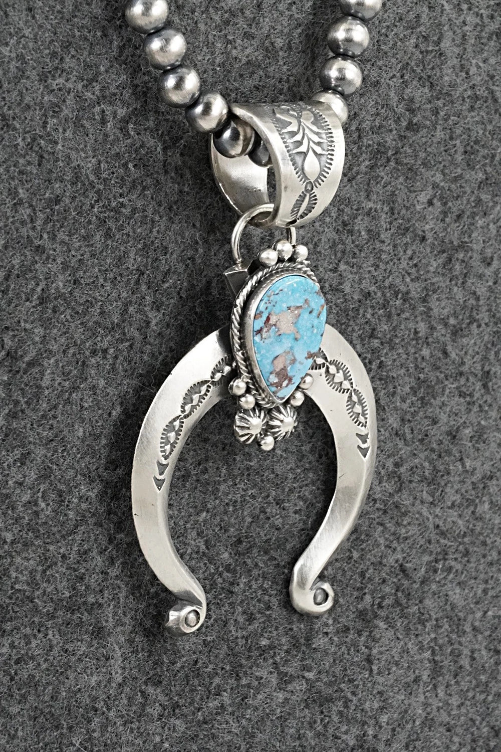 Turquoise & Sterling Silver Necklace - Samuel Yellowhair
