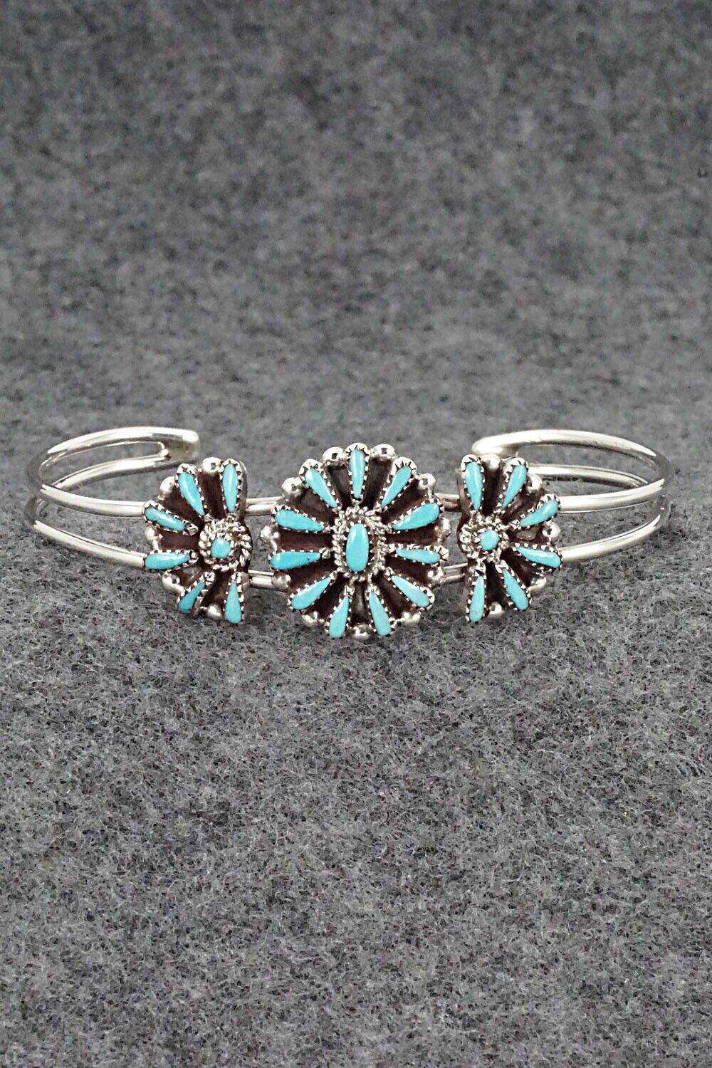 Turquoise & Sterling Silver Bracelet - Judy Wallace