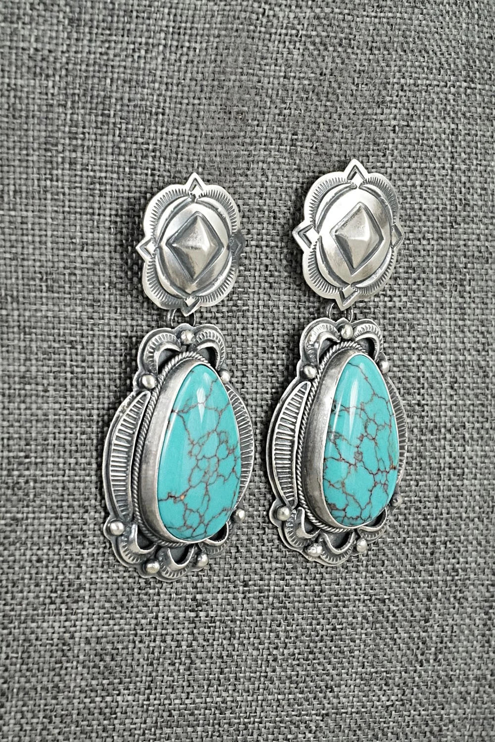 Turquoise & Sterling Silver Earrings - Randy Boyd