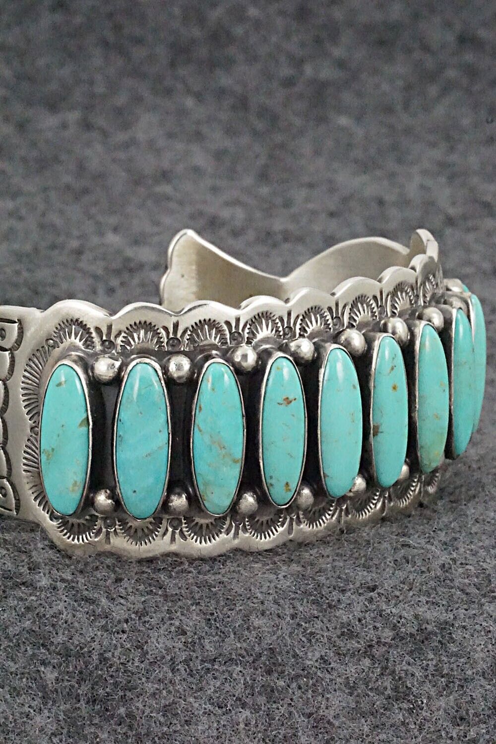 Turquoise & Sterling Silver Bracelet - Emerson Delgarito