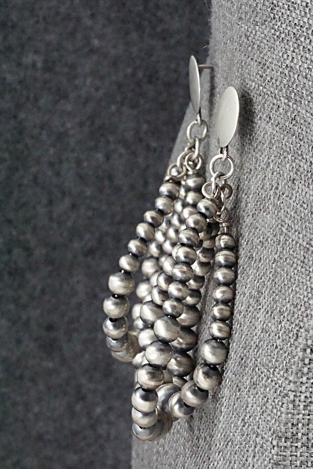 Sterling Silver Navajo Pearl Earrings - Jan Mariano