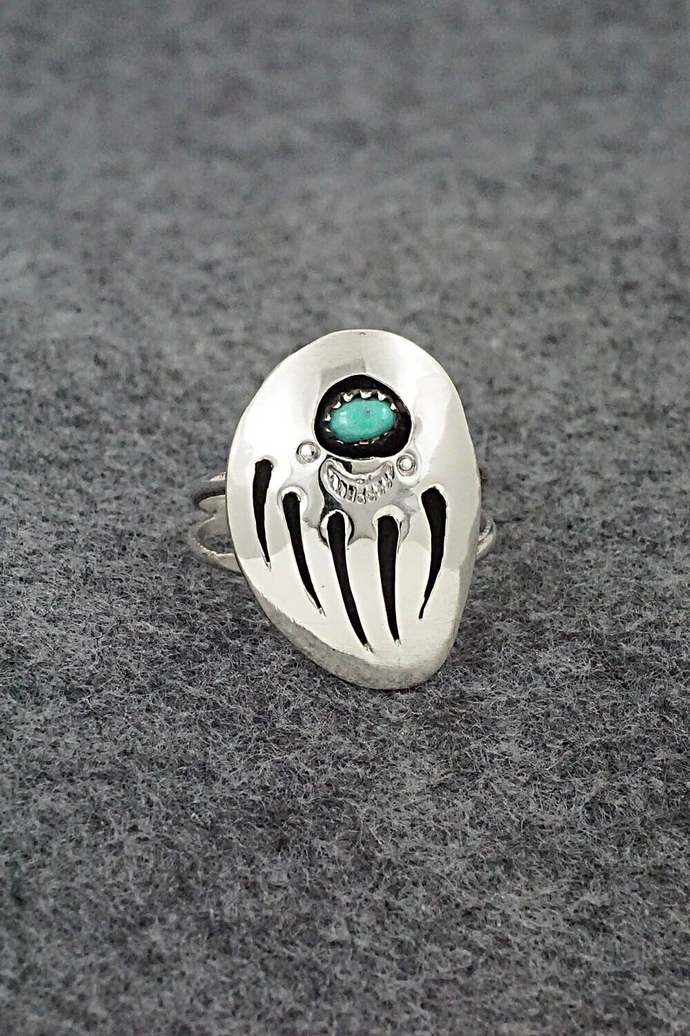 Turquoise & Sterling Silver Ring - Ervin Begay - Size 9