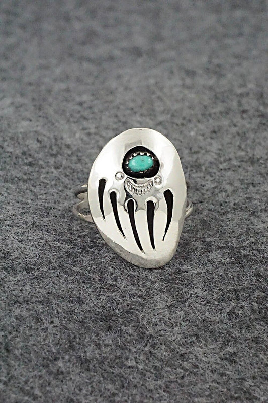 Turquoise & Sterling Silver Ring - Ervin Begay - Size 9