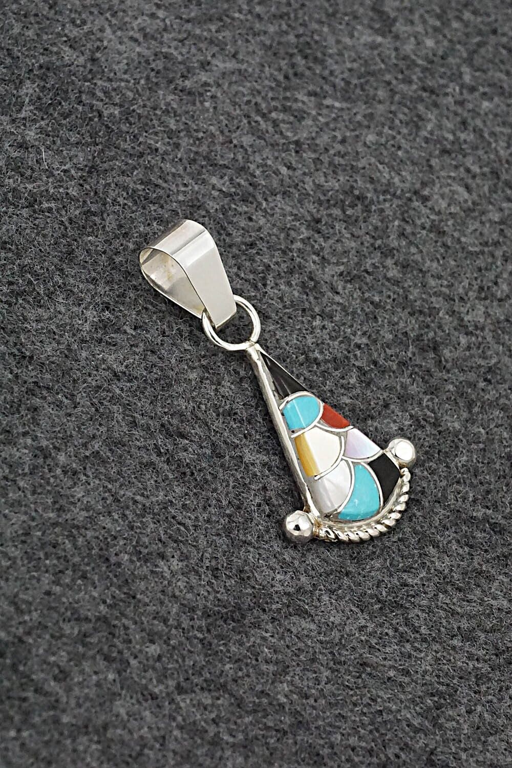 Multi-Stone & Sterling Silver Pendant - Carlen Seoutewa