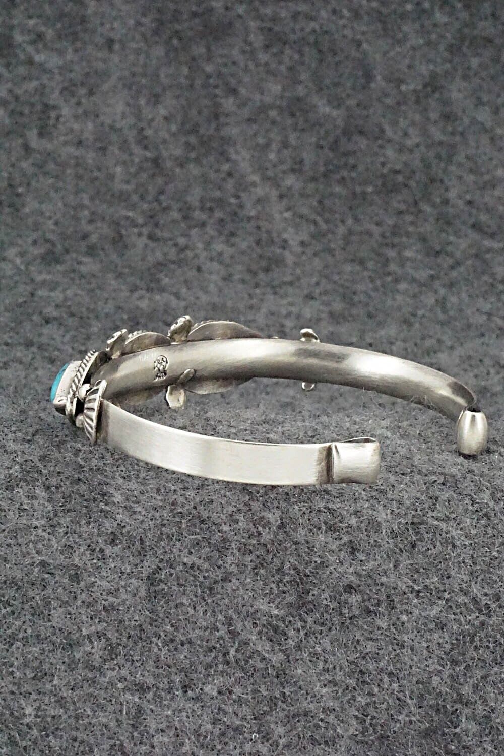 Turquoise, Coral & Sterling Silver Bracelet - Bobby Platero