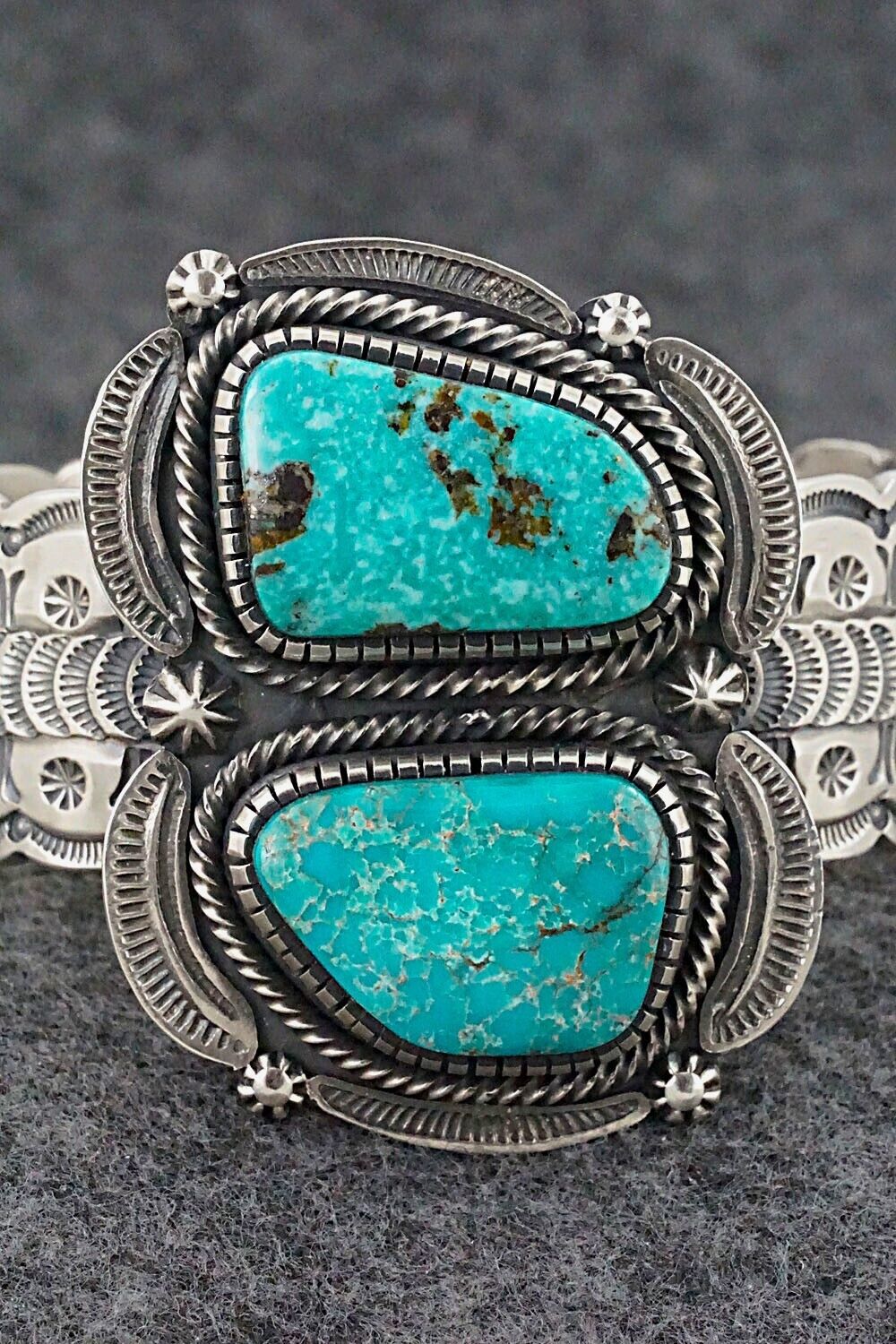 Turquoise & Sterling Silver Bracelet - Hank Vandever