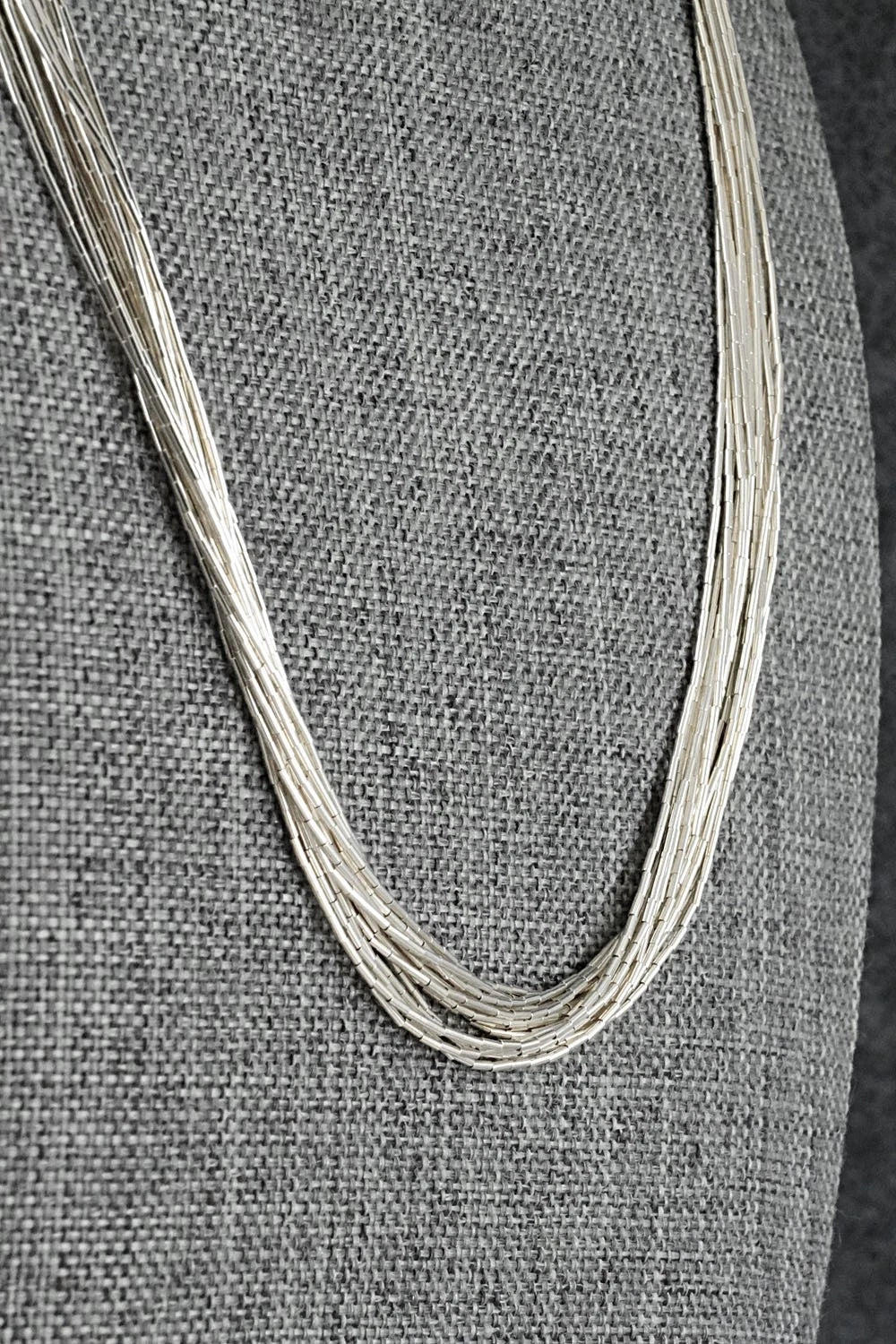 Liquid Silver Necklace - Sterling Silver 18"