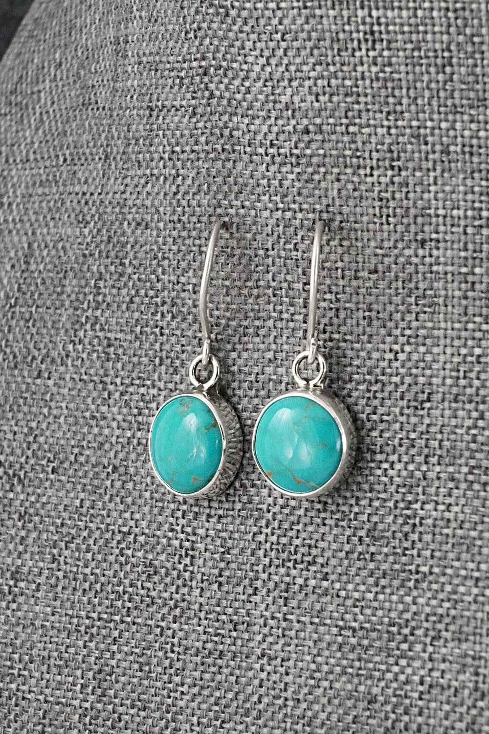 Turquoise & Sterling Silver Earrings - Rosemary Saunders