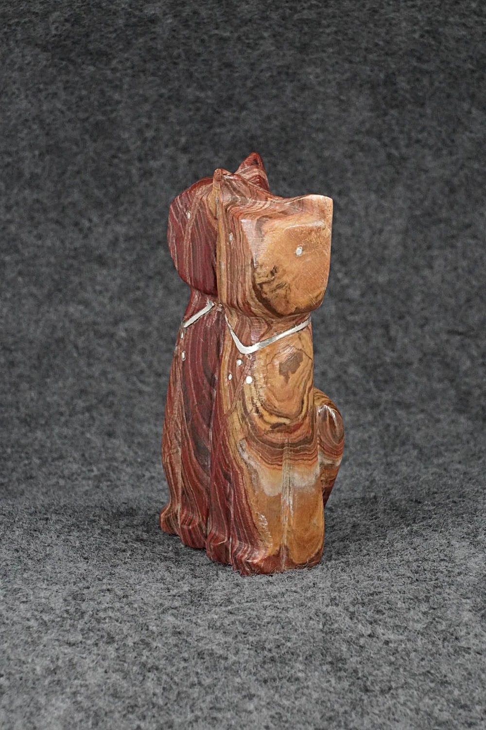 Cat Zuni Fetish Carving - Kenny Chavez