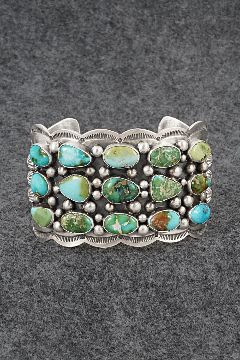 Turquoise & Sterling Silver Bracelet - Tom Lewis