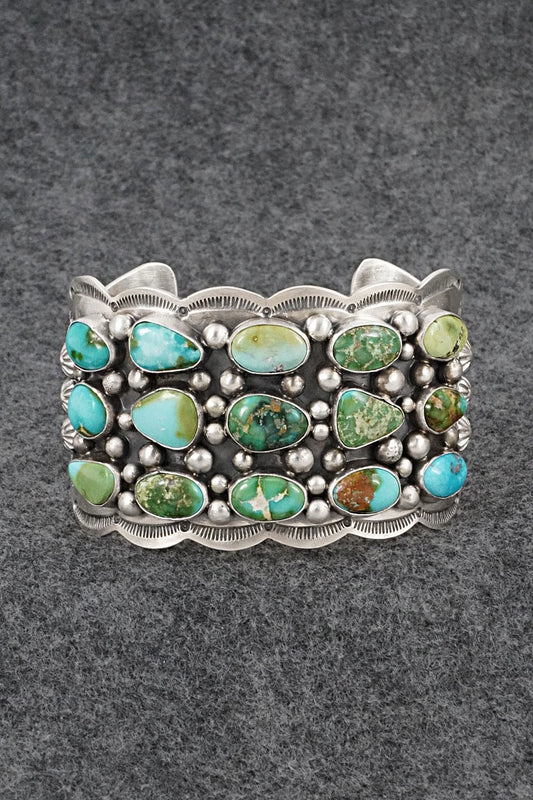 Turquoise & Sterling Silver Bracelet - Tom Lewis