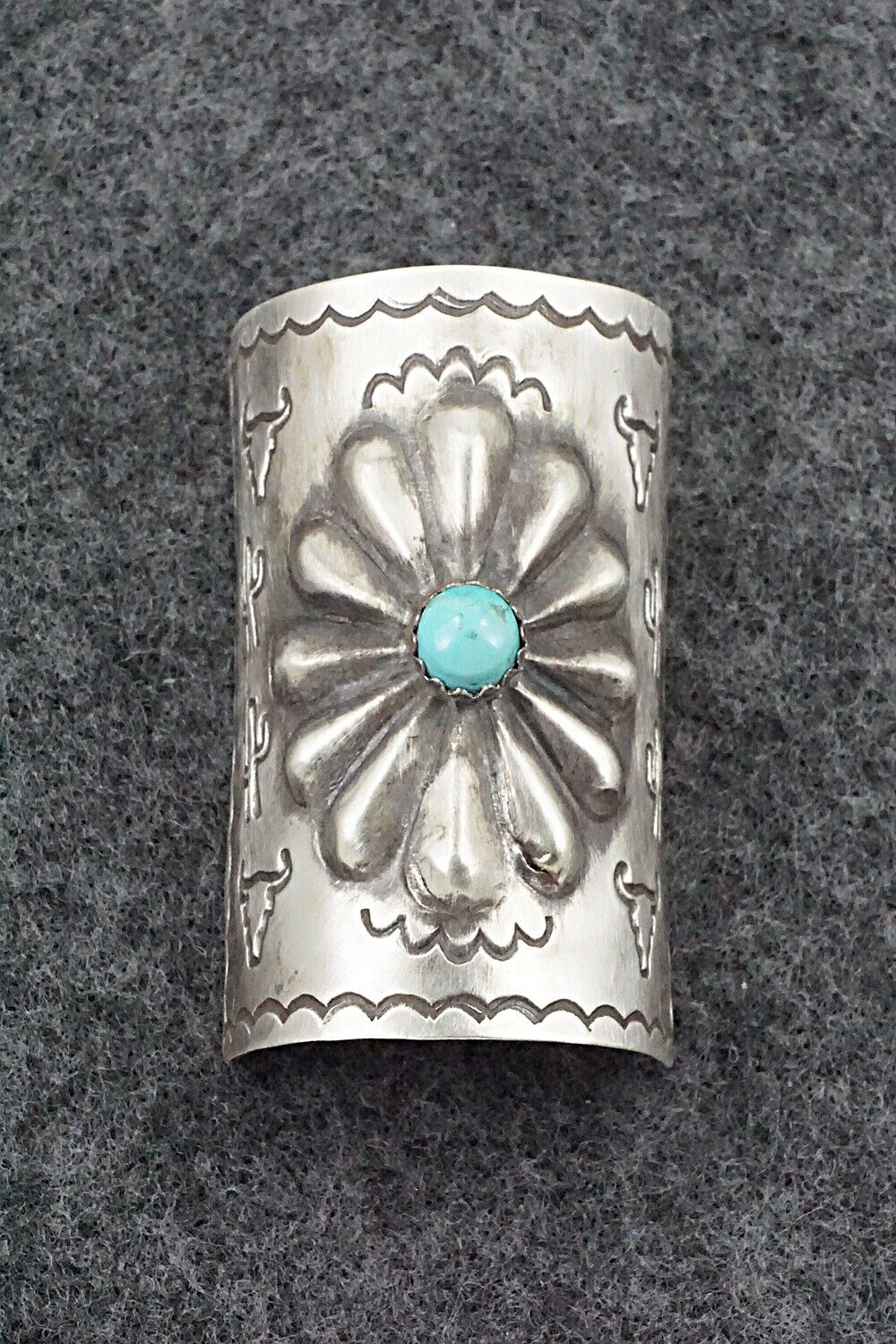 Turquoise & Sterling Silver Hair Pin - Arlene Soce