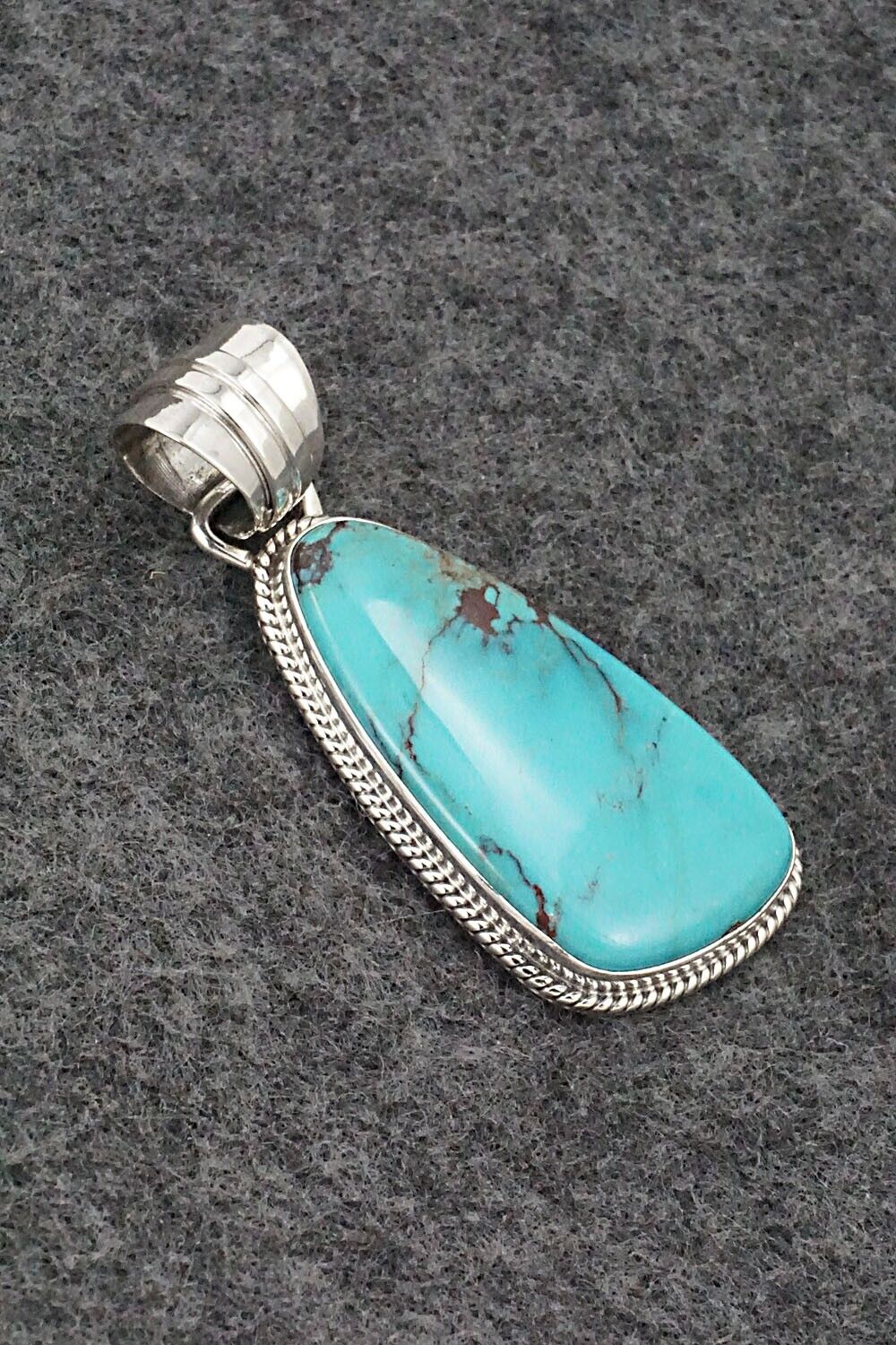 Turquoise and Sterling Silver Pendant - Sharon McCarthy