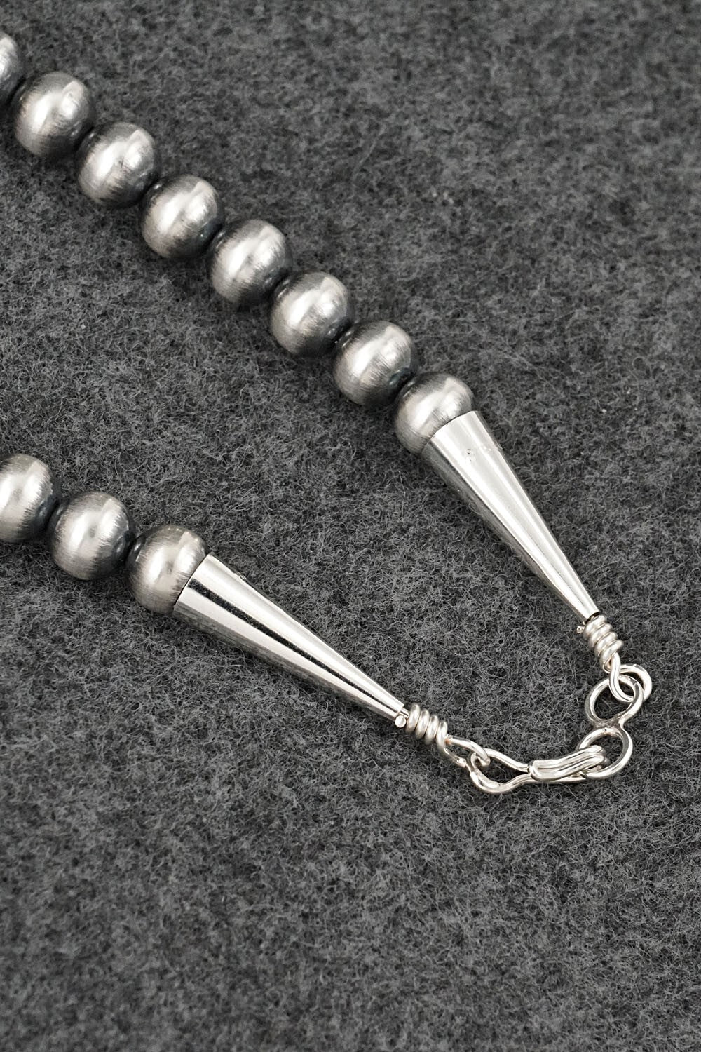 Turquoise & Sterling Silver Squash Blossom Necklace - Tom Lewis