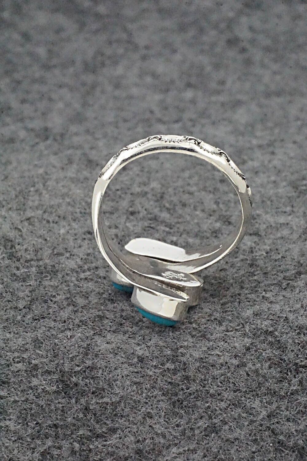 Turquoise & Sterling Silver Ring - Thomas Yazzie - Size 11