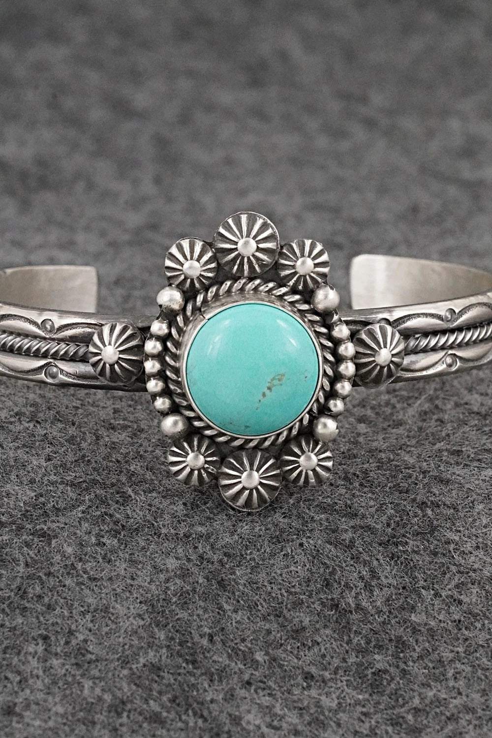 Turquoise & Sterling Silver Bracelet - Michael Calladitto