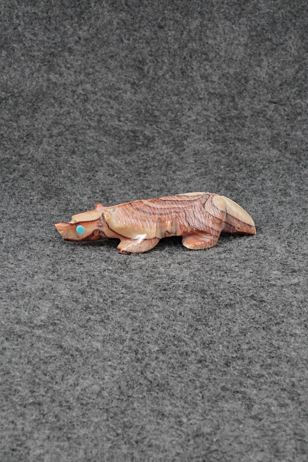 Badger Zuni Fetish Carving - Ronnie Lunasee