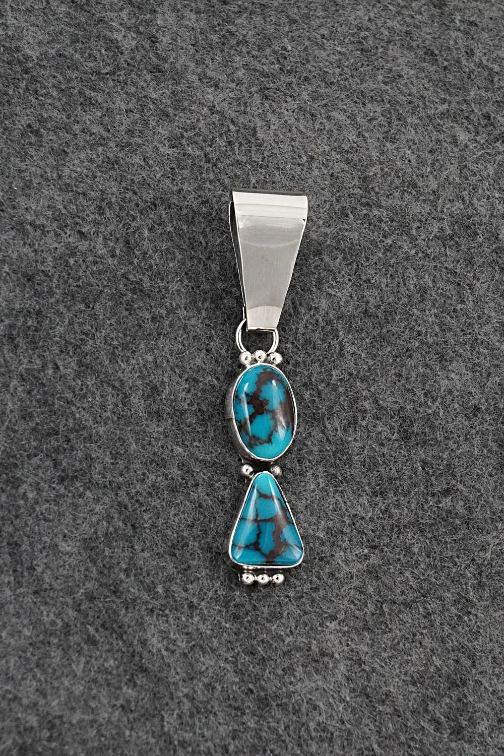 Turquoise & Sterling Silver Pendant - Rena Begay