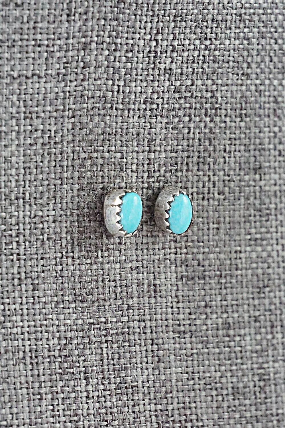 Turquoise & Sterling Silver Earrings - Annie Spencer