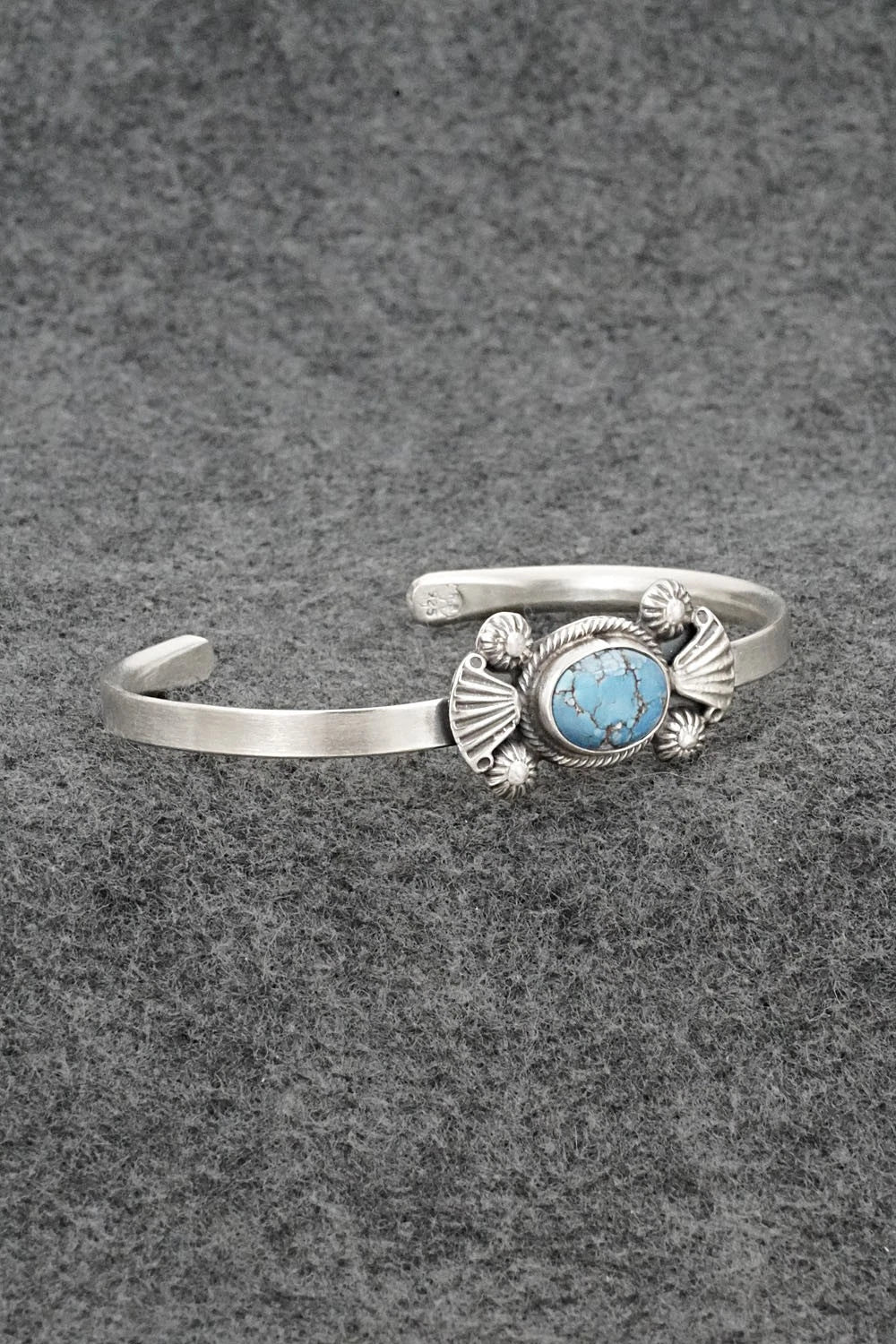 Turquoise & Sterling Silver Bracelet - Genevieve Francisco