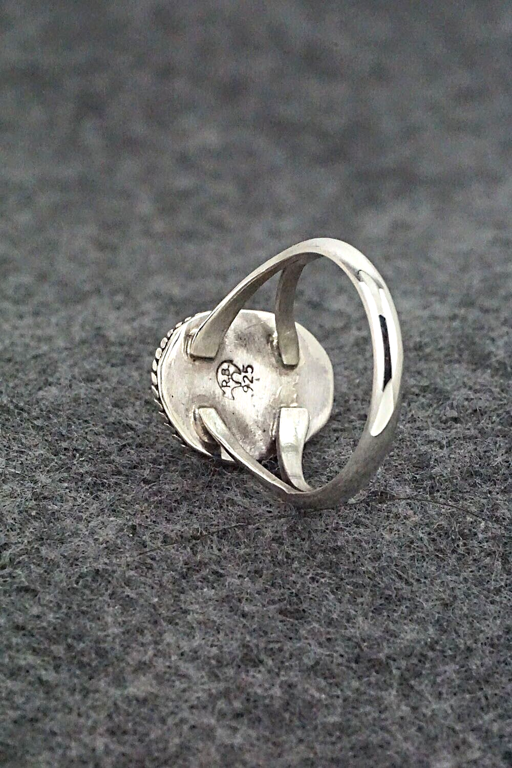 Turquoise & Sterling Silver Ring - Robert Martinez - Size 7.75