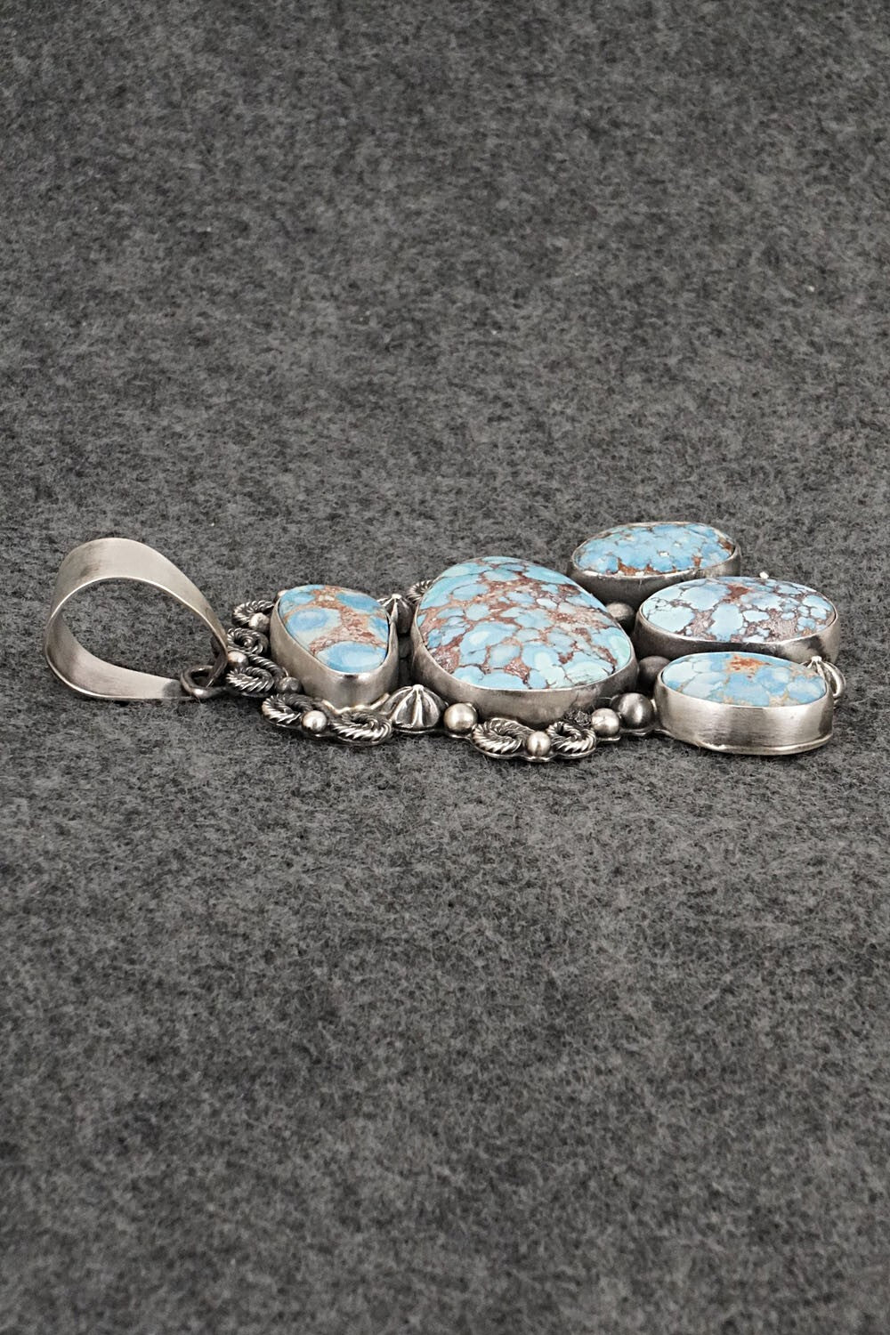 Turquoise & Sterling Silver Pendant - Darrin Livingston