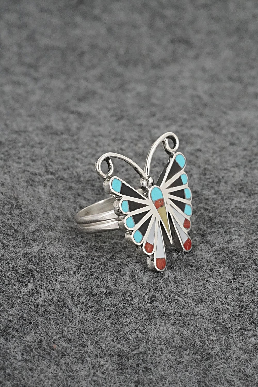 Multi-Stone & Sterling Silver Inlay Necklace Set - Adrian Wallace