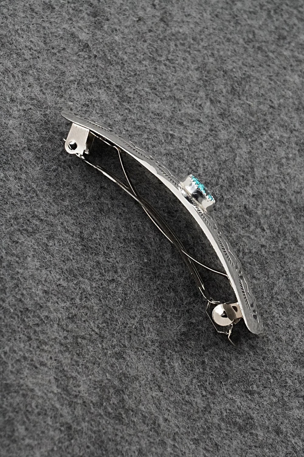 Turquoise & Sterling Silver Hair Barrette - Jolene Begay