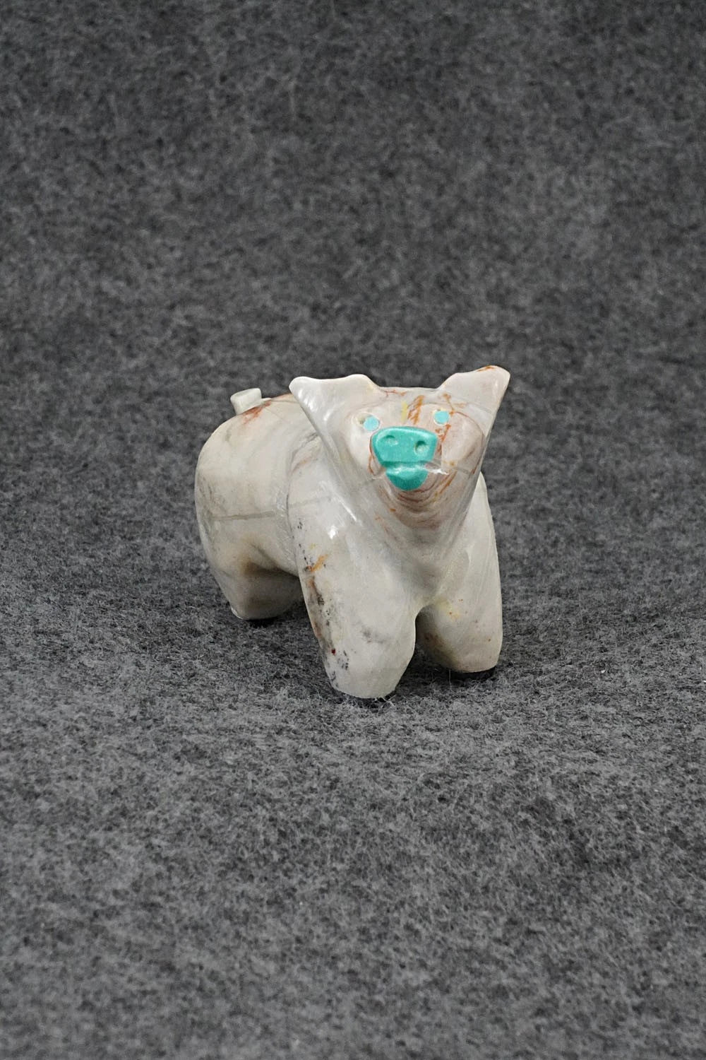 Pig Zuni Fetish Carving - Freddie Leekya