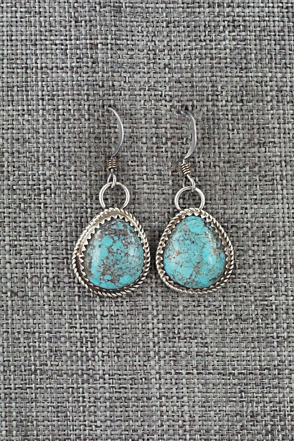 Turquoise & Sterling Silver Earrings - Ernest Hawthorne