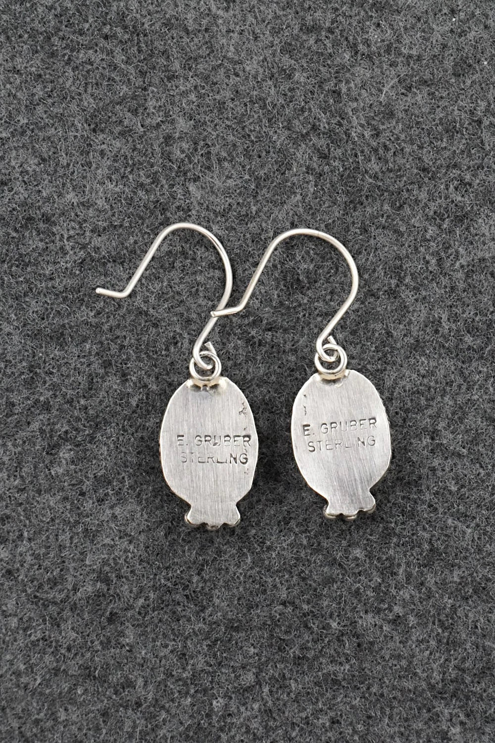 Turquoise & Sterling Silver Earrings - Eugene Gruber