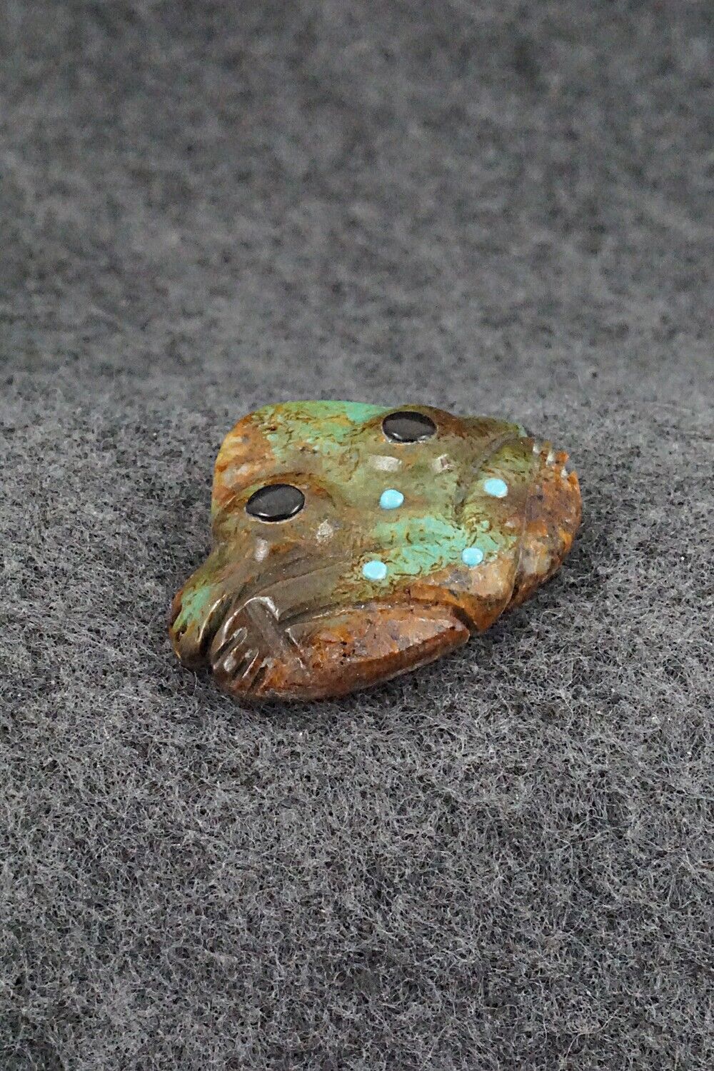 Frog Zuni Fetish Carving - Reynold Lunasee