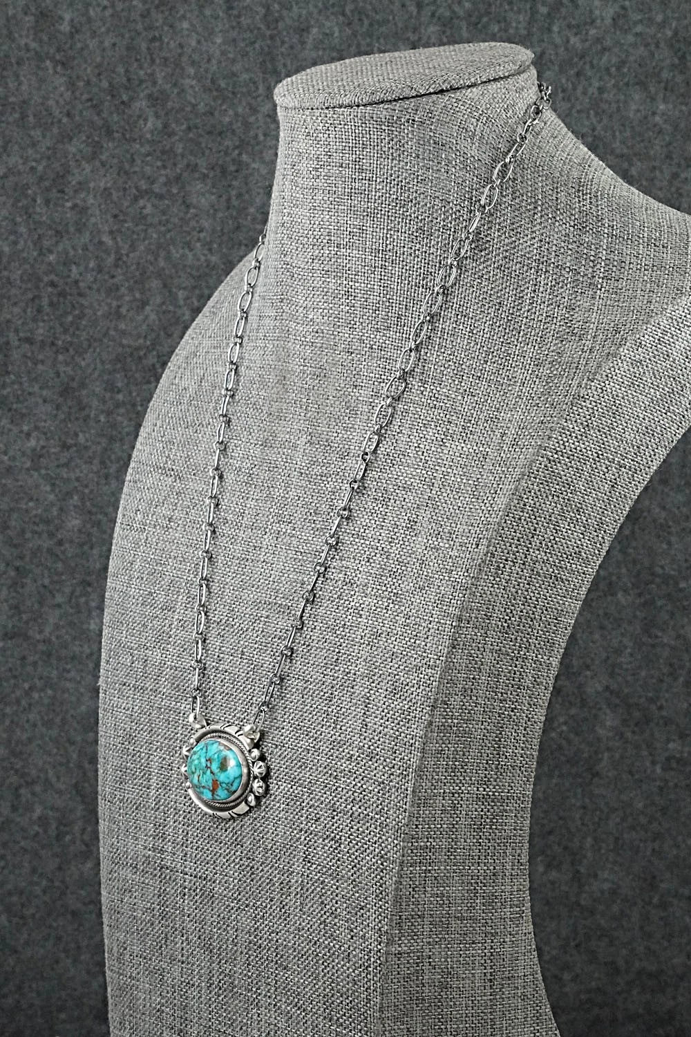 Turquoise & Sterling Silver Necklace - Marita Benally