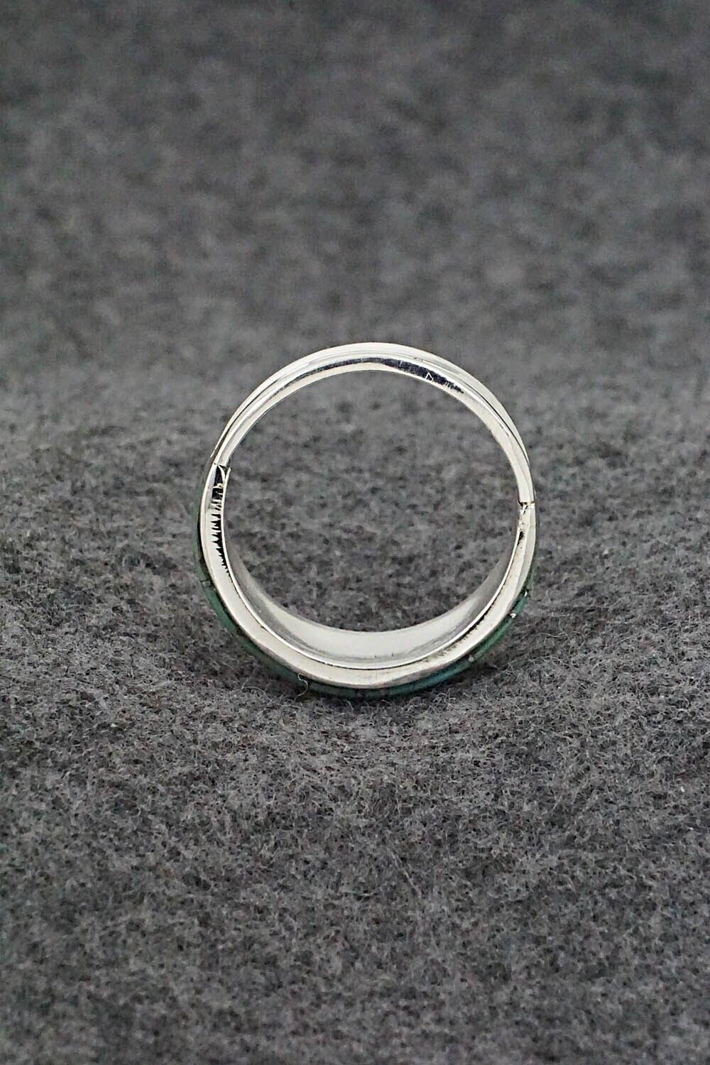 Turquoise & Sterling Silver Ring - Edison Yazzie - Size 11.5