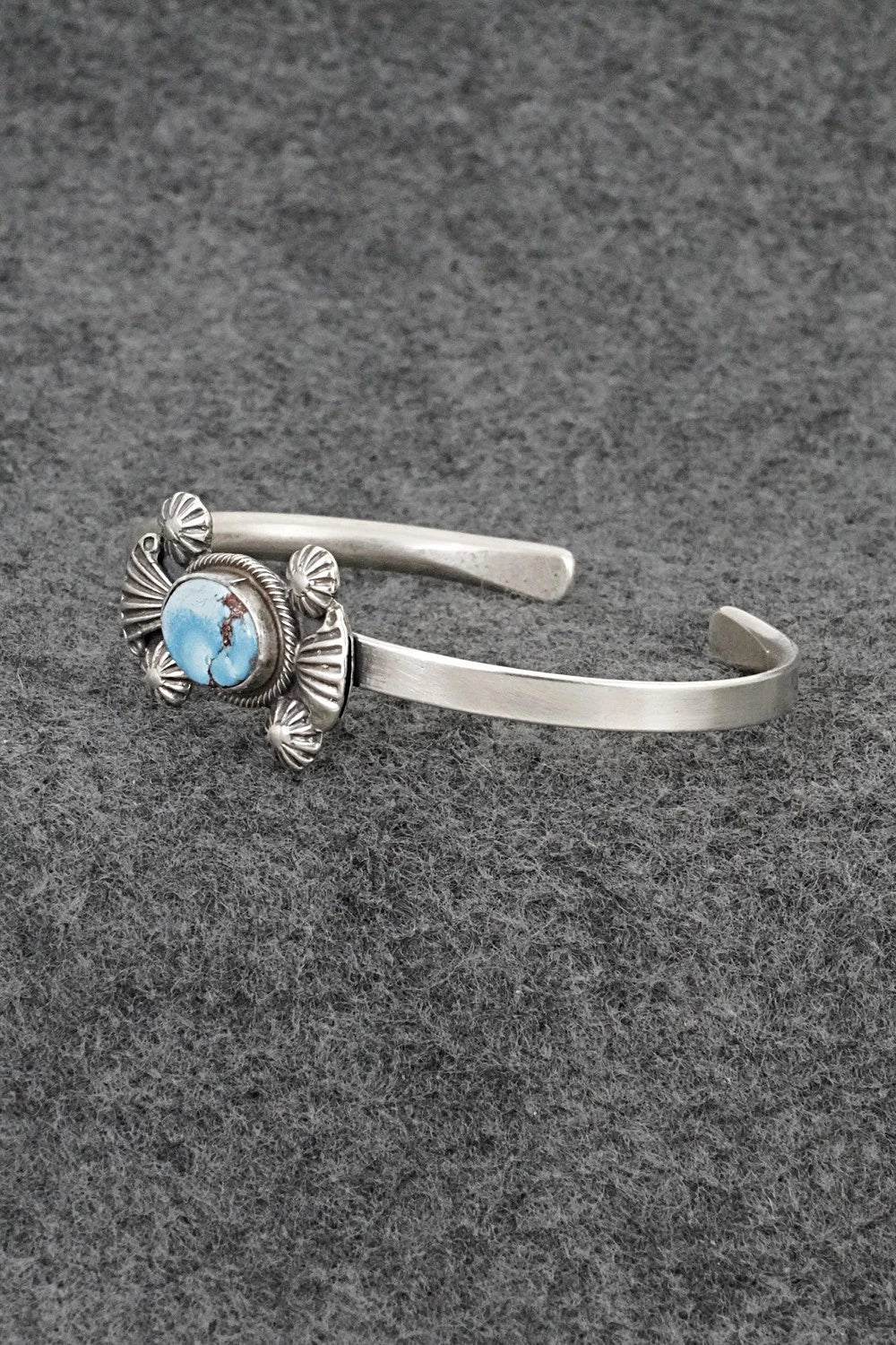 Turquoise & Sterling Silver Bracelet - Genevieve Francisco