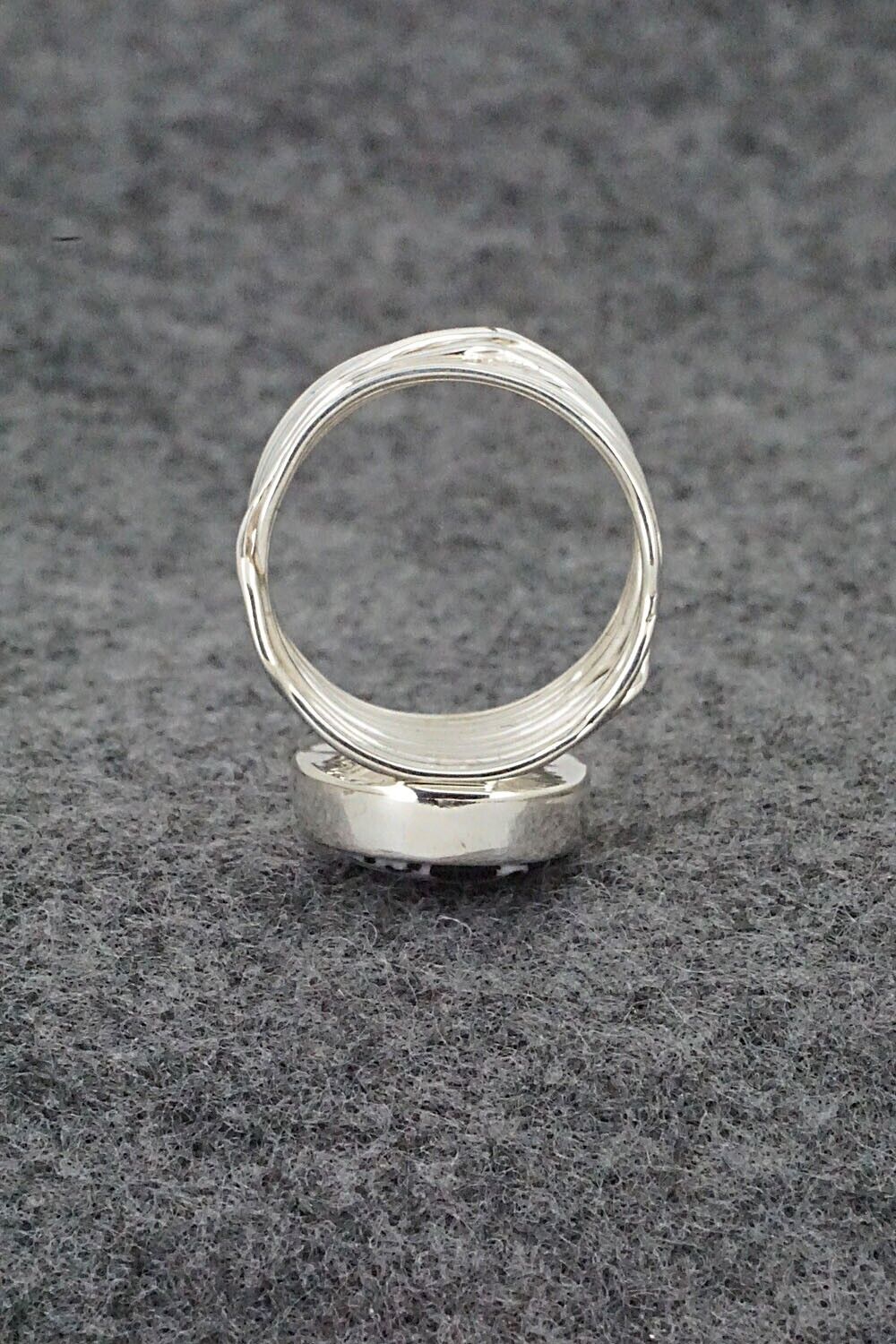 White Buffalo & Sterling Silver Ring - Murphy Platero - Size 7.5