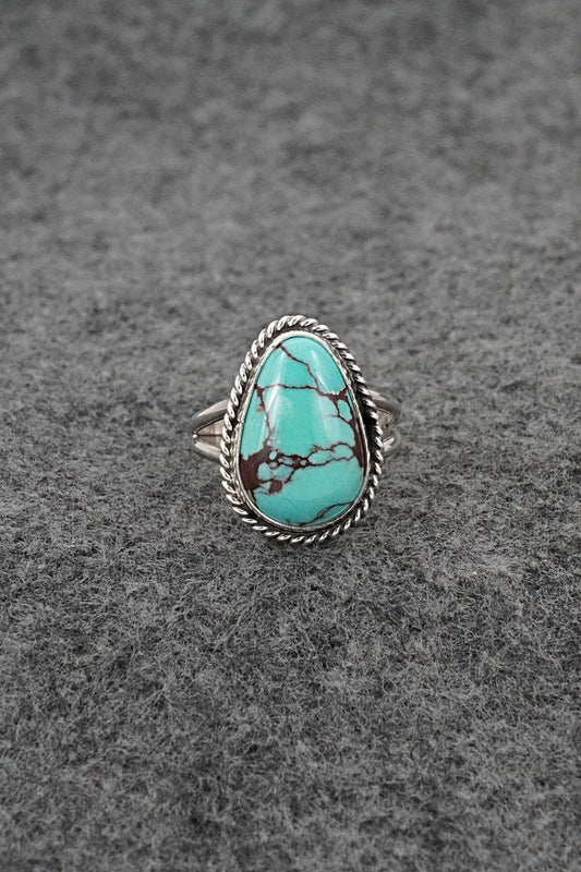 Turquoise & Sterling Silver Ring - Eugene Gruber - Size 6